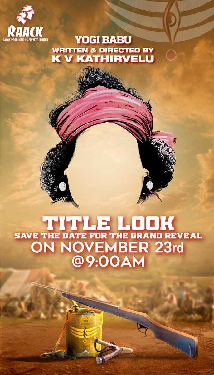 JayaTvOfficial's tweet photo. #TitleLook of #RaackProductions untitled project starring #YogiBabu out tomorrow at 9AM. 😎
@astrokiru @Raackproduction @iYogiBabu @Kvkathirvelu @SamCSmusic @editorkishore
@Viveka_Lyrics @veghanrajesh @csdivakar @VelaRamamoorthy @badavagopi @actorsendrayan
@ACTOR_CHAAMS https://t.co/ZKfCAmeu5D