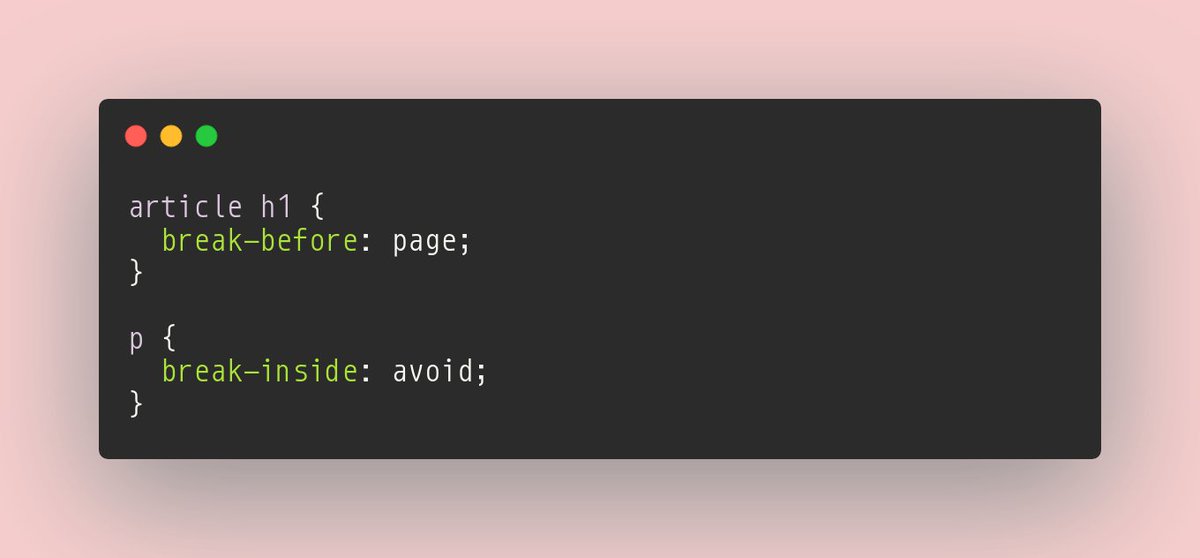 BouillonCourt's tweet image. #CSStricks − page breaks
When creating paged documents automatically, a common remarks is: "This page break is ugly, a human would never have done this!"
That’s true.
But nothing prevents you from teaching to computers!
➡️ courtbouillon.org/blog/00047-tip…
#css #printcss #weasyprint