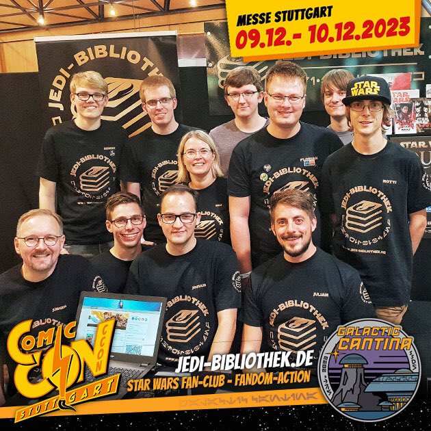 jedipedia's tweet photo. In 2 Wochen ist #ComicCon in #Stuttgart – Zeit fürs 2. #WarmUp! 🔥
Mit Ines & Tobi von #JediBibliothek & Karsten von #GermanBaseYavin zeigt euch #Echo3anEcho7 die Attraktionen der #GALACTICCANTINA! 😁
#EntdeckeStarWars #StarWarsPodcast #StarWars #CCON
@TheGryph @BustingTheHulk https://t.co/krfiDVegzC