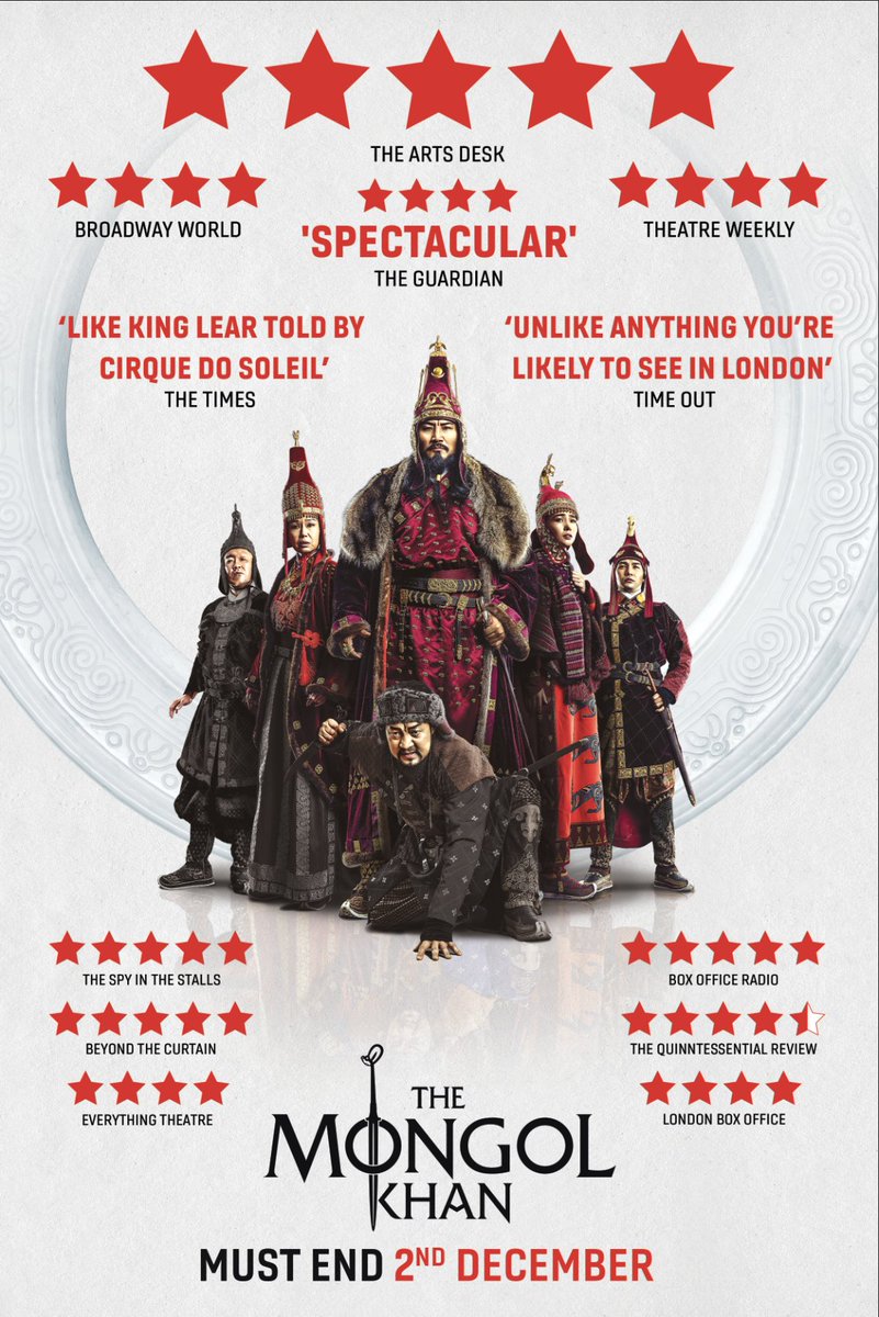 Шүүмжлүүлж байна, сайлуулж байна, муулуулж байна. Дэлхийн 200 хэвлэл мэдээллийнхэн шүүмж бичихээр ирэв. Лондон даяар Монголын тухай ярьж байна. Дараа дараагийн Монголоос ирэх бүтээлүүдэд маш том гарын авлага, нөү хау болно. 🔥🔥🔥 <a href="/TheMongolKhan/">The Mongol Khan</a>