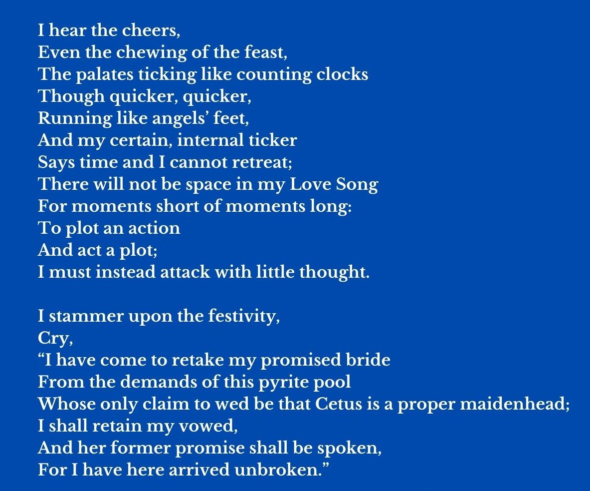 #quote from "The Inner Being of Phineus of Aethiopia" by <a href="/StewartBerg/">Stewart Berg</a>

What must have gone through the head of Belus' son when stepping out to confront the monster-slaying Perseus?

fallingmarbles.com/nine-and-one-s…

#poetrytwitter #poetrycommunity #AuthorsOfTwitter #PoetryLovers #poetry