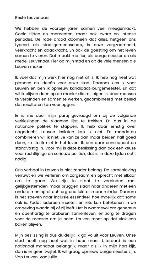 MohamedRidouani's tweet photo. Ik kies voluit voor Leuven. https://t.co/DGQxw65Xs8