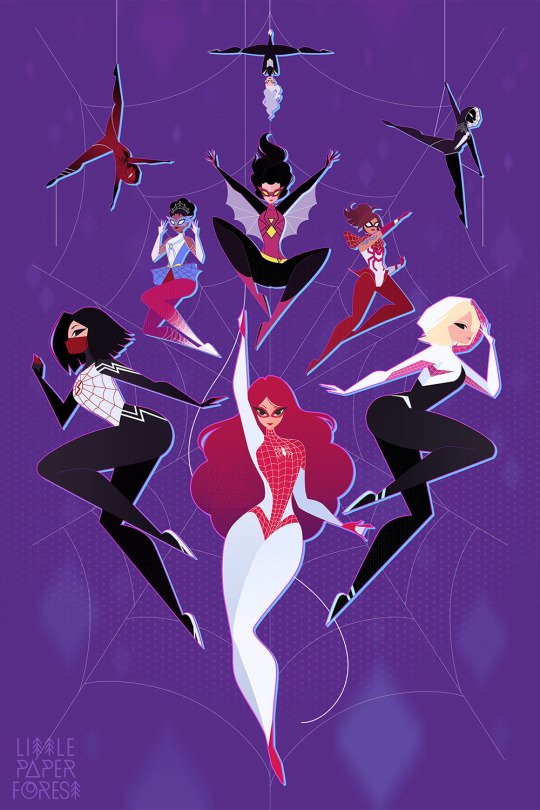 Riki_tiki_tav1's tweet photo. 🕸🖤💜Spider-Ladies💜🖤🕸
By @LtlPaperForest

#SpiderMan #PeterMJ #UndoOneMoreDay https://t.co/bZ4kwg46L2