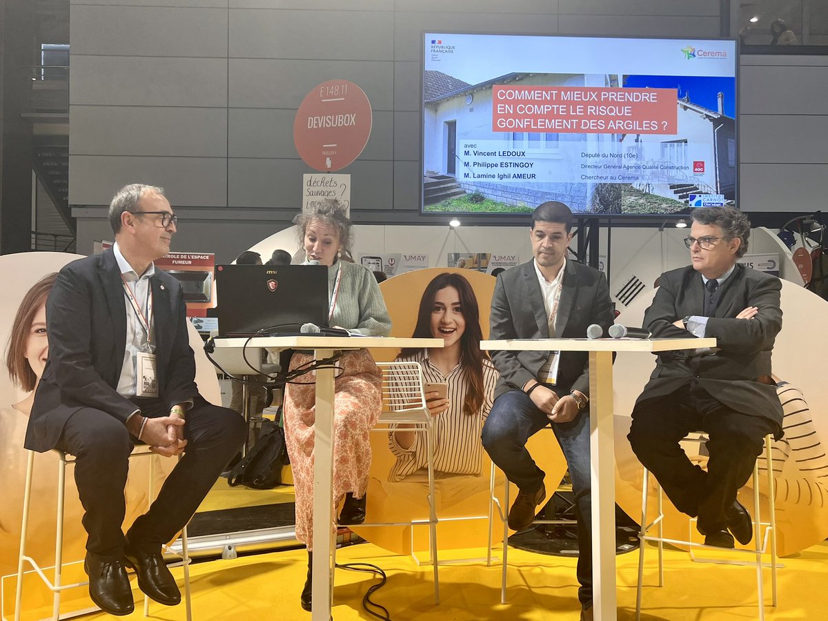 #SMCL2023 table ronde sur les RGA c’est maintenant avec <a href="/VincentLedoux59/">Vincent LEDOUX</a>, @AQC_FR et <a href="/CeremaCom/">Cerema</a>