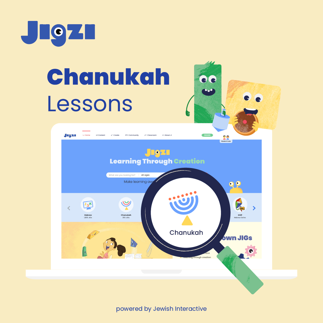 JewishInteract's tweet photo. Chanukah is coming!!
Get your kids excited about this joyous festival with Jigzi!
Choose from a vast selection of Chanukah games, lessons &amp; resources or create your own using our easy-to-use Create &amp; Publish tool. 
https://t.co/ylJOVcZwq2
https://t.co/bu3iF6DfgQ https://t.co/LQkpelnbUv