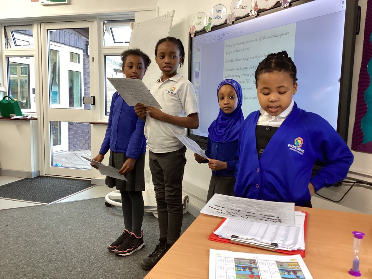 Fosse_TMET's tweet photo. Mrs Stokes’ year 3 whole class reading group showed great #fmcourage today when presenting our knowledge about the Stone Age we have learnt from our book! #fmreading #fmenglish https://t.co/TbfMjwCS49