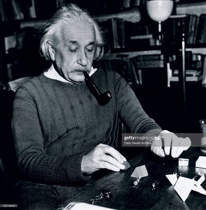 'You believe in the God who plays dice, and I in complete law and order in a world which objectively exists...'        

 -Albert Einstein  
(letter to quantum physicist Max Born, 1944)       

#histSTM