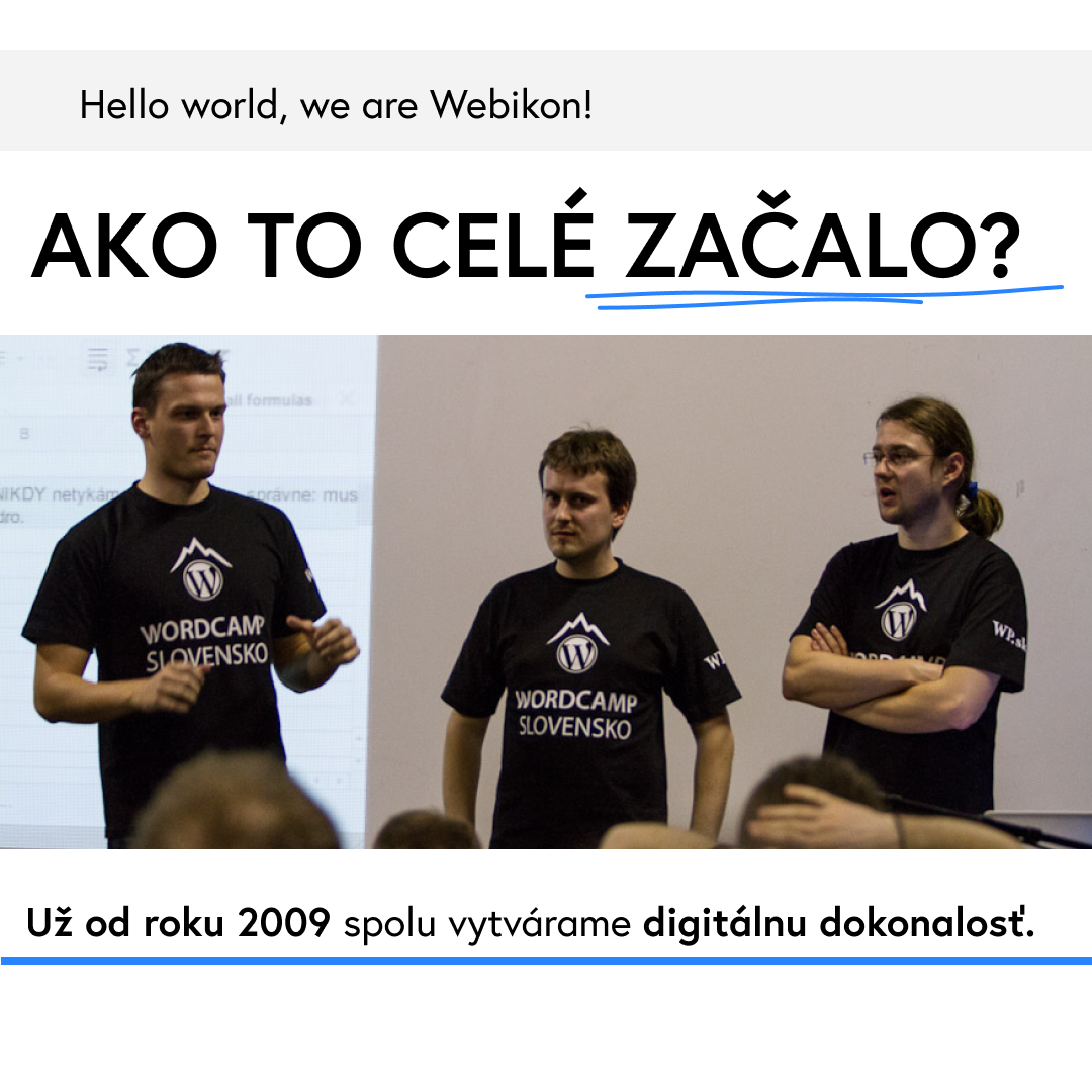 webikon's tweet photo. Už od roku 2009 prinášame do online sveta kvalitu v podobe webových stránok, e-shopov či mobilných aplikácií. Staráme sa o weby naprieč celým internetom, ale kde to všetko začalo? 🧐
Pozrite si ako sa počas rokov formoval Webikon a aká bola naša cesta 👉 https://t.co/Nds5DQxN13 https://t.co/bDgoy7e3wd