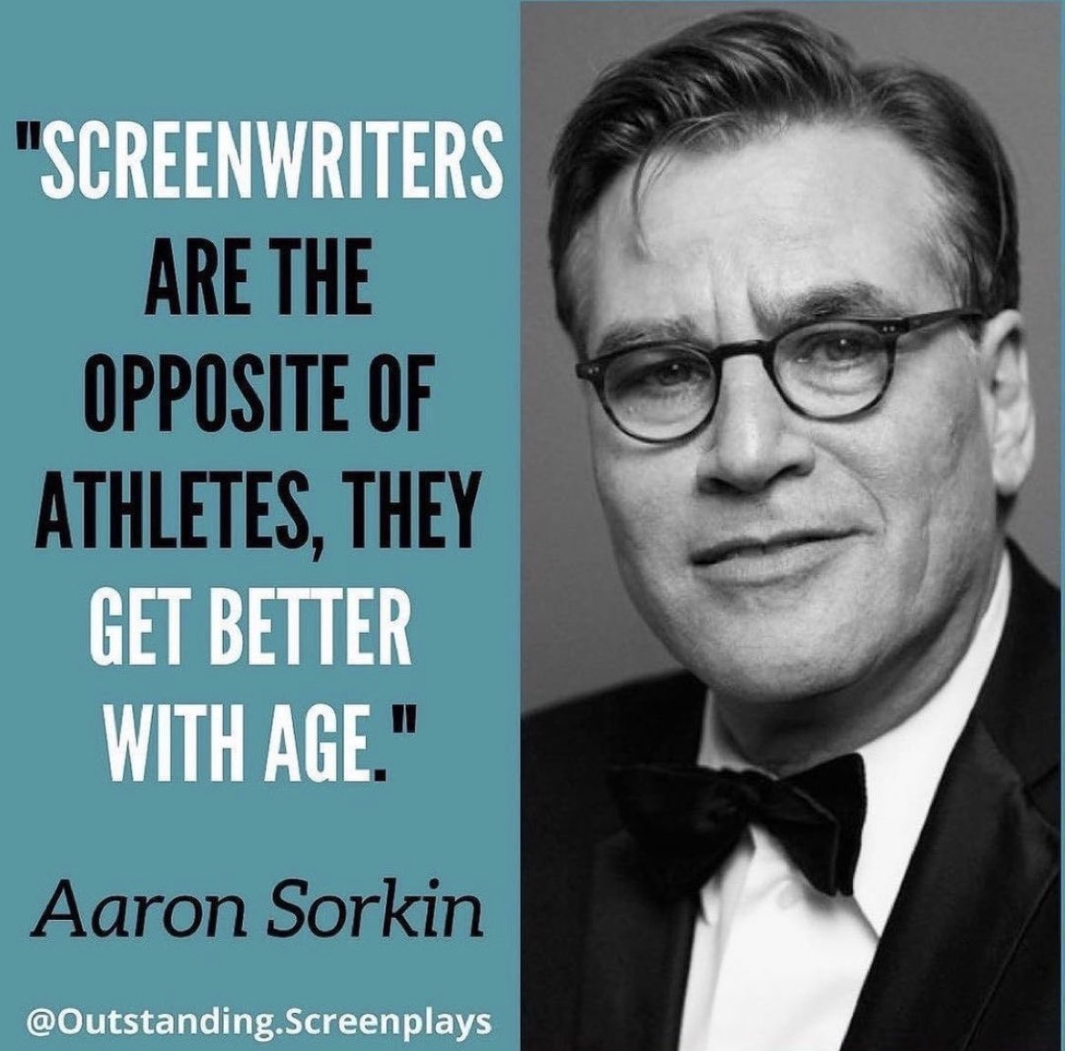 Good Morning 🌞 Just Remember Creatives You Are Only Getting Better in Your Craft!
#Keepwriting #Creatives #WritingCommmunity  #Aaronsorkin #Screenwriters
