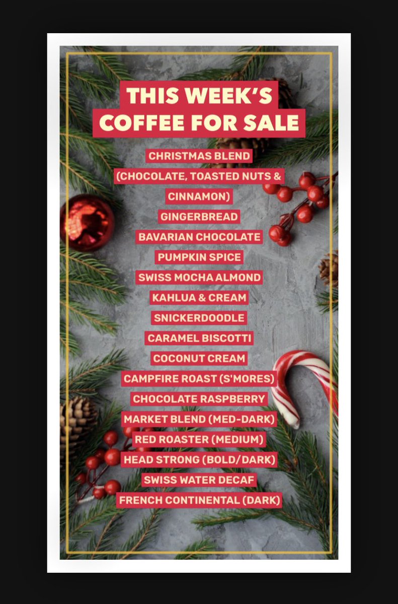coraliew's tweet photo. Good morning! Here is this week’s Coffee for sale from #TheLittleRedRoasterCoffee in #ldnont All profit will be donated to @MySistersPlace for our 12th annual Holiday Campaign. We are also collecting wish list items. Please help if you can. #Gratitude #WithThanks #ChristmasWish https://t.co/PVjCUHm5sP