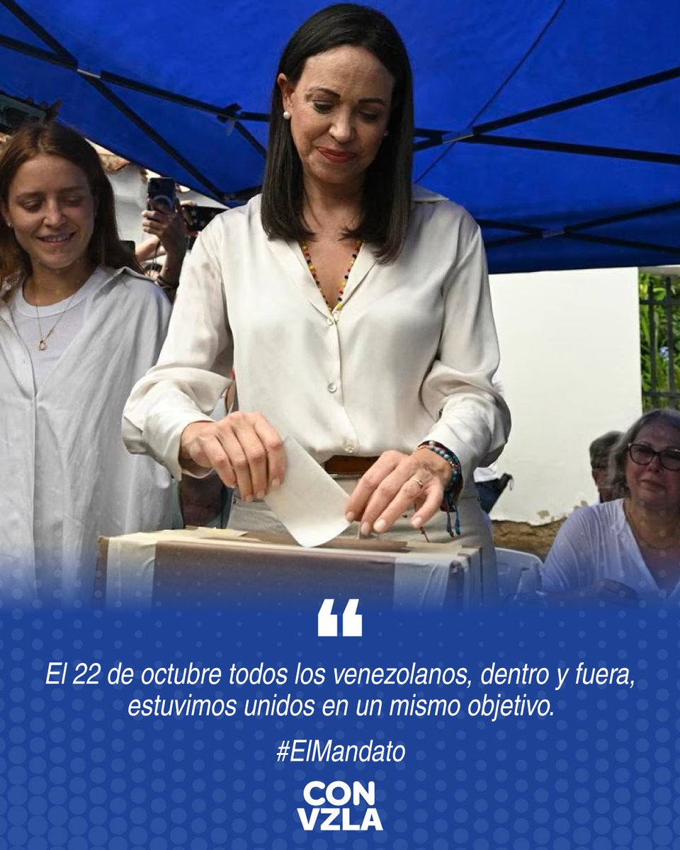 ¡El 22 de octubre se convirtió en un hito histórico gracias al coraje de ciudadanos decididos a liberar a Venezuela!

#ElMandato | #ConVzla