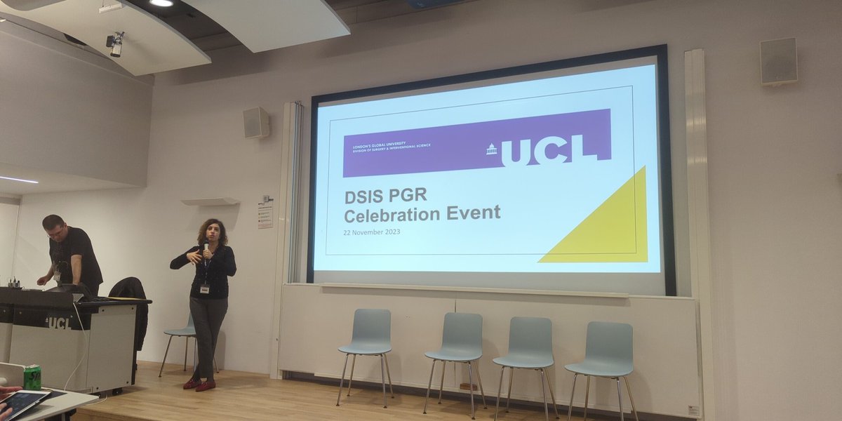Excited to kick off today's PGR celebration event! @Eirini_Velliou @UCLDivofSurgery