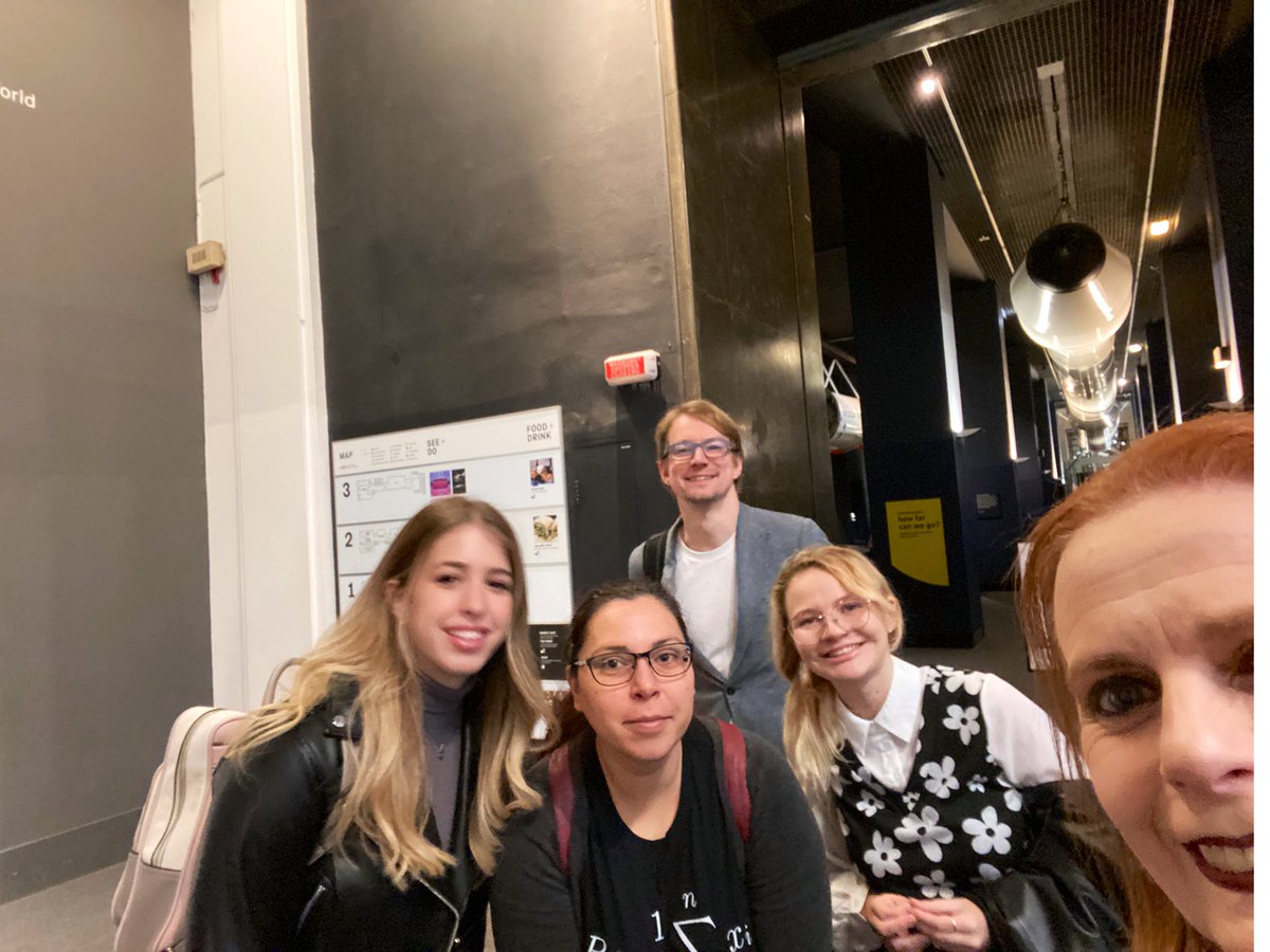 DrAliMegs's tweet photo. The @MiddlesexUni @MDXmaths team are back at the @sciencemuseum. Today we are at the Exploring Space gallery and discussing #Space #Mathematics! @nick_sharples great stuff!!! #MathsOnTheMove #LondonIsOurClassroom. @MDXSAT https://t.co/QqqQlCtHXF