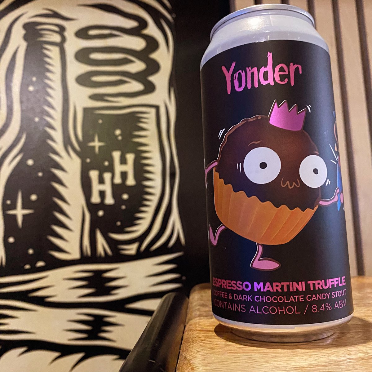 HopHideout's tweet image. The party season is starting in full flow this week with @BrewYonder Espresso Martini Truffle, a coffee &amp;amp; dark chocolate candy stout 🍫 Party hats at the ready 🥳 #pastrystout #hophideout #christmas #partyideas