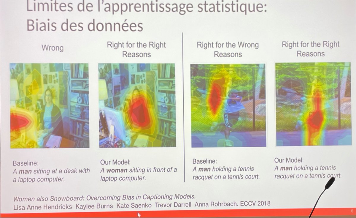 #JTIA Intervention de Raja Chatila IA, IA générative, éthique et réglementation Biais des données, sensibilité au bruit, fausses images, fausses infos... mais des réponses statistiquement logiques...