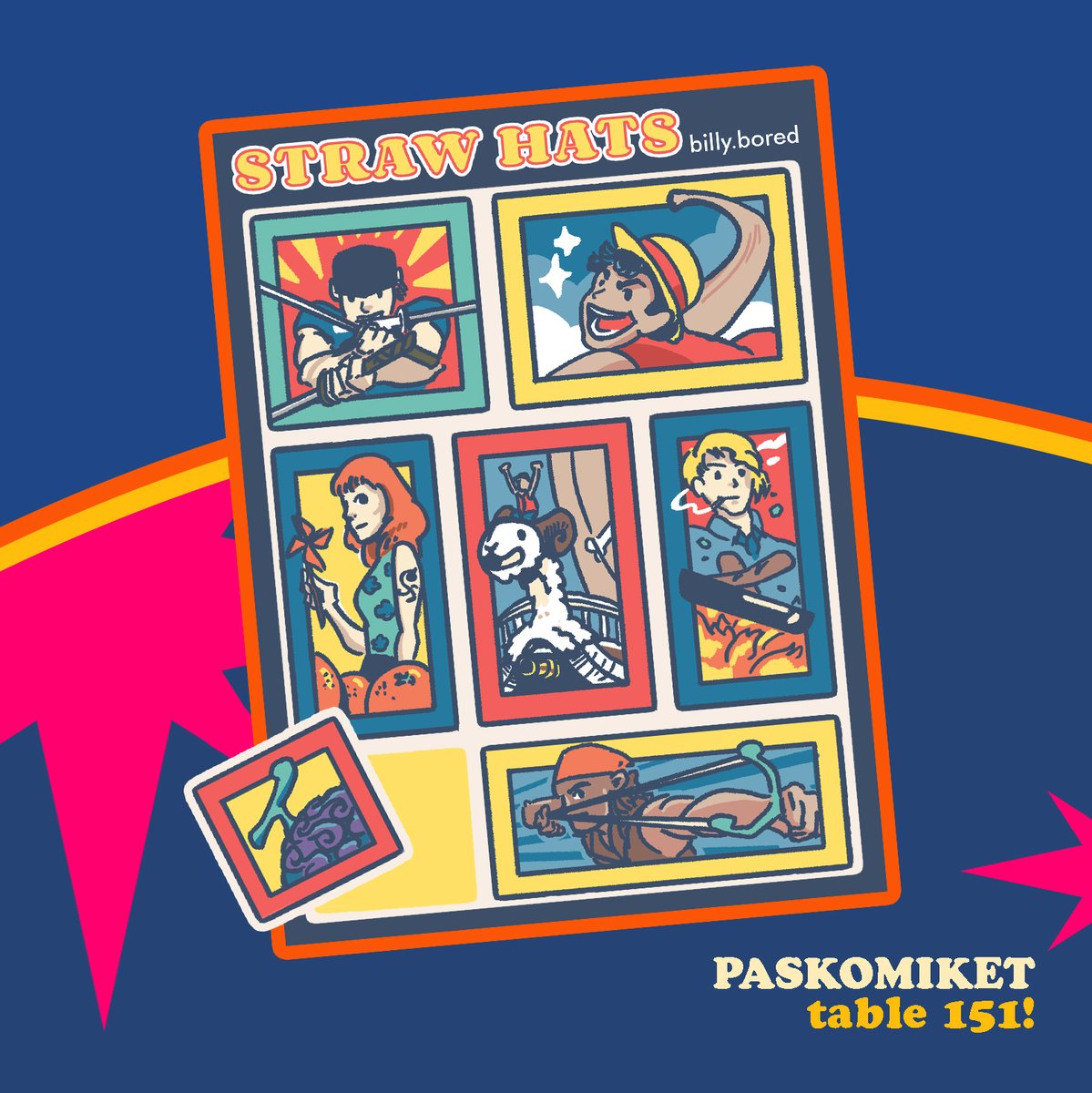 billybored's tweet photo. New stickers para sa mga pirata!! Paskomiket table 151 https://t.co/Buja0nqRE6