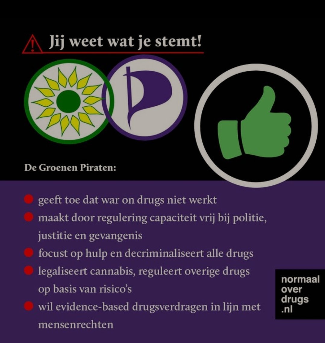 Ik #stempiraat @Piratenpartij @DeGroenen