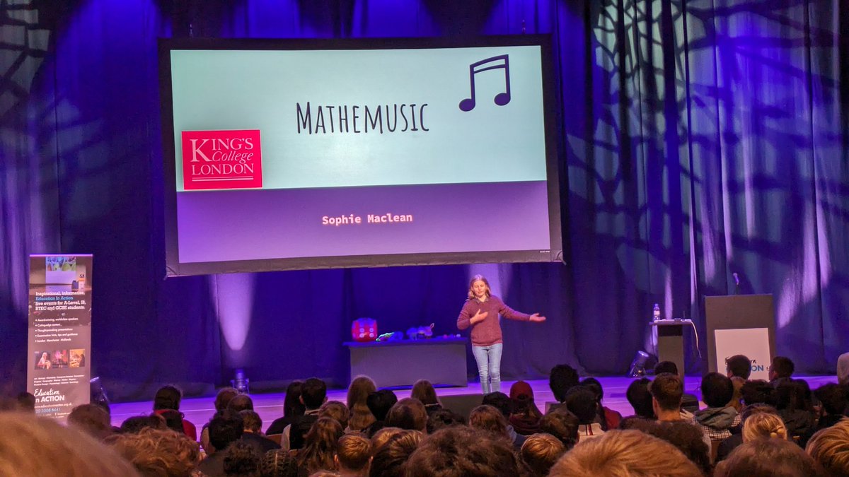 Lunch DONE! Penultimate talk from Sophie Maclean on *Mathemusic* here at KS5 Maths in Action at <a href="/uniofwarwick/">University of Warwick</a> with <a href="/edu_in_action/">Education in Action</a>