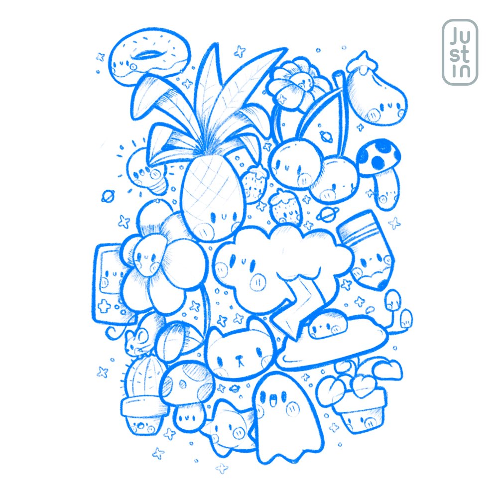 JustinEvansUX's tweet photo. I am a chronic doodler so I thought I would share some digital doodles! 

#doodle #doodler #digitaldoodles #illustration #kawaii #digital #digitalart #art #procreate https://t.co/y9LwMzMVhk