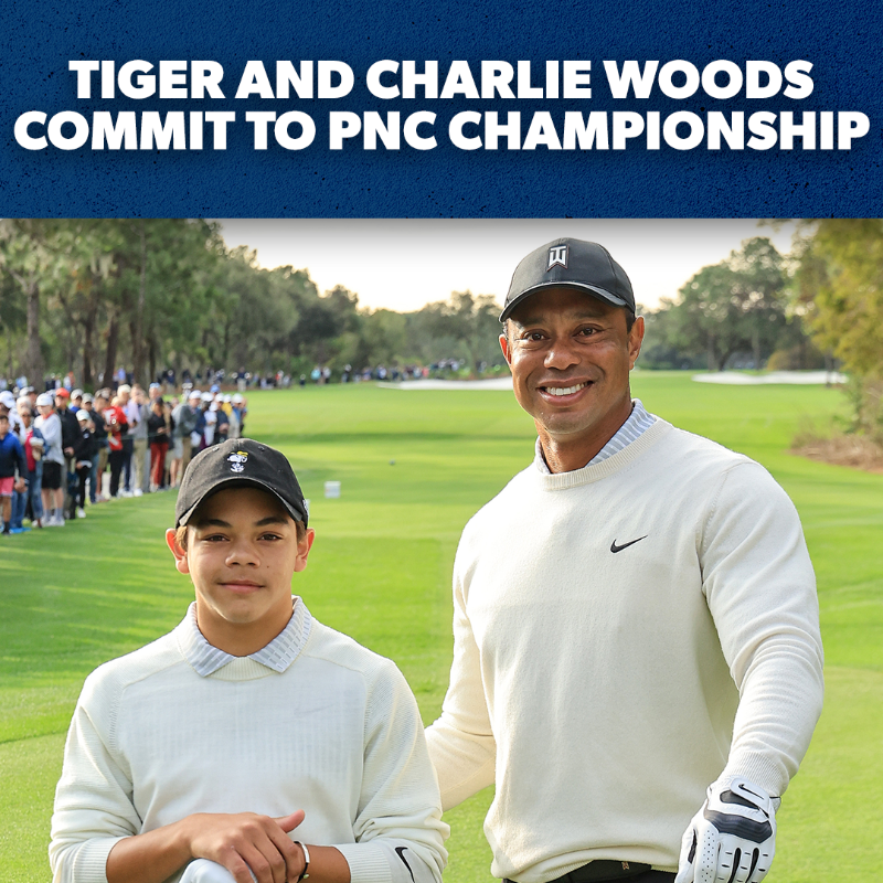 PGATOUR's tweet photo. Team Woods is back.

Tiger and Charlie Woods will make their fourth appearance @PNCChampionship in December: https://t.co/CZhxuL1gaN