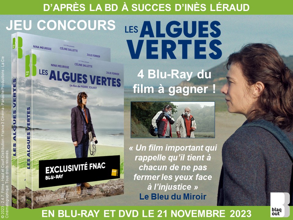 #Concours : gagnez votre blu-ray du film #LesAlguesVertes, adapté de la BD d'Inès Léraud, désormais disponible en vidéo chez <a href="/BlaqOut_/">Blaq Out</a>.

RT+Follow <a href="/LeBleuduMiroir/">Le Bleu du Miroir</a> pour doubler vos chances.
lebleudumiroir.fr/les-algues-ver…