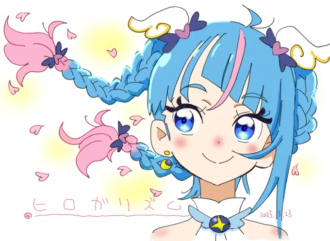みつ編みにしてしまったのでいいツインテの日に出せなくなったソラちゃん(でも出す)