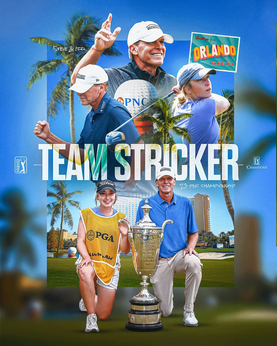 Team Stricker will tee it up for the first time @PNCchampionship 🙌 🗓️ Dec. 14-17 at the Ritz-Carlton Golf Club in Orlando, FL.