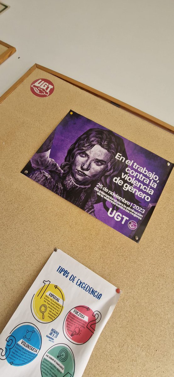 💜 En el trabajo, contra la violencia de género 

Hoy hemos colocado carteles de <a href="/UGTFeminista/">UGT Feminista</a> en los tablones de cada uno de los edificios de Konecta BPO Valladolid 👇🏻👇🏻👇🏻

#UGTKonecta