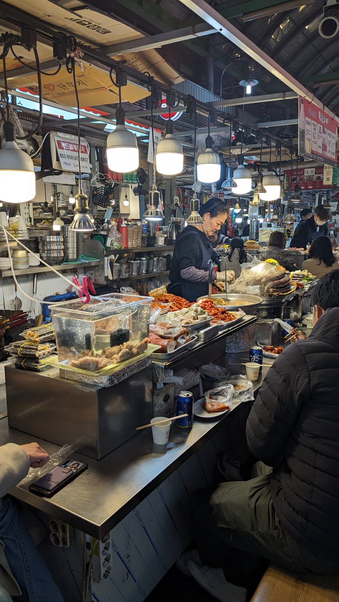 Night food market in Seoul.