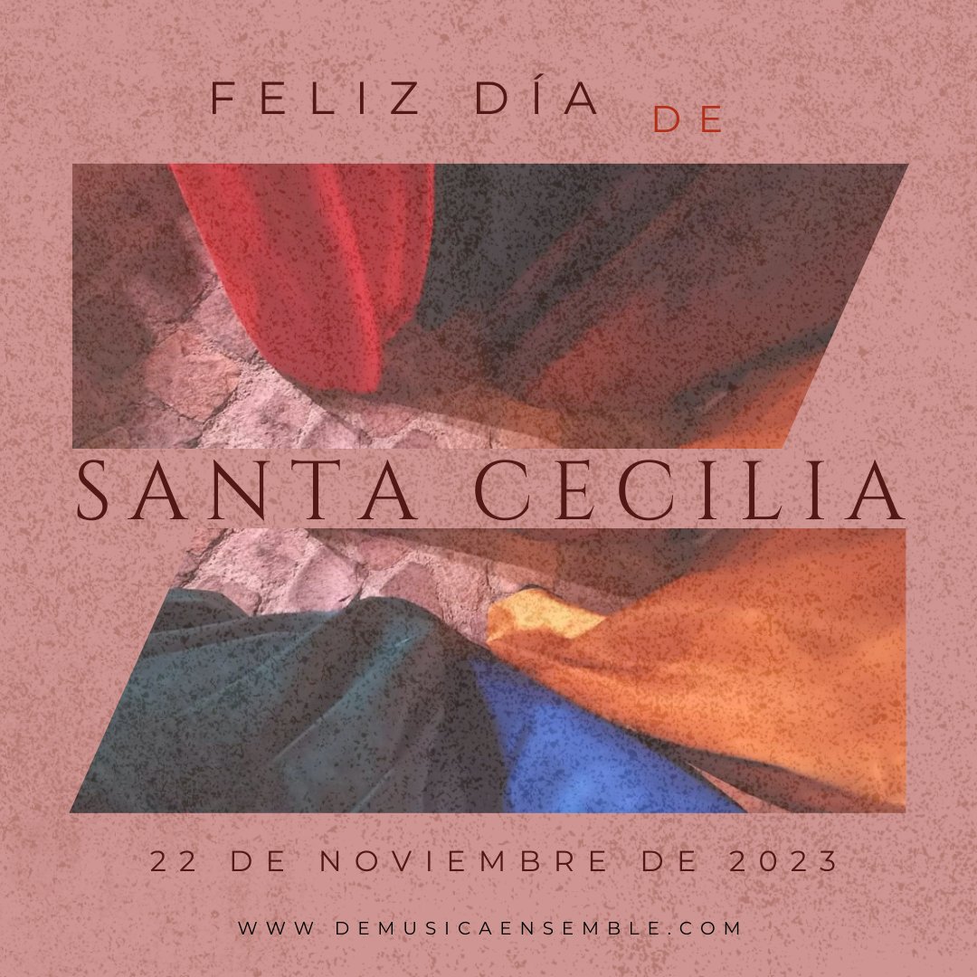 En este día de Santa Cecilia, patrona de la Música, desde <a href="/DeMusicaE/">DeMusica Ensemble</a> queremos agradeceros vuestra fidelidad y vuestra compañía a lo largo de todos estos años. ¡Por muchos más!