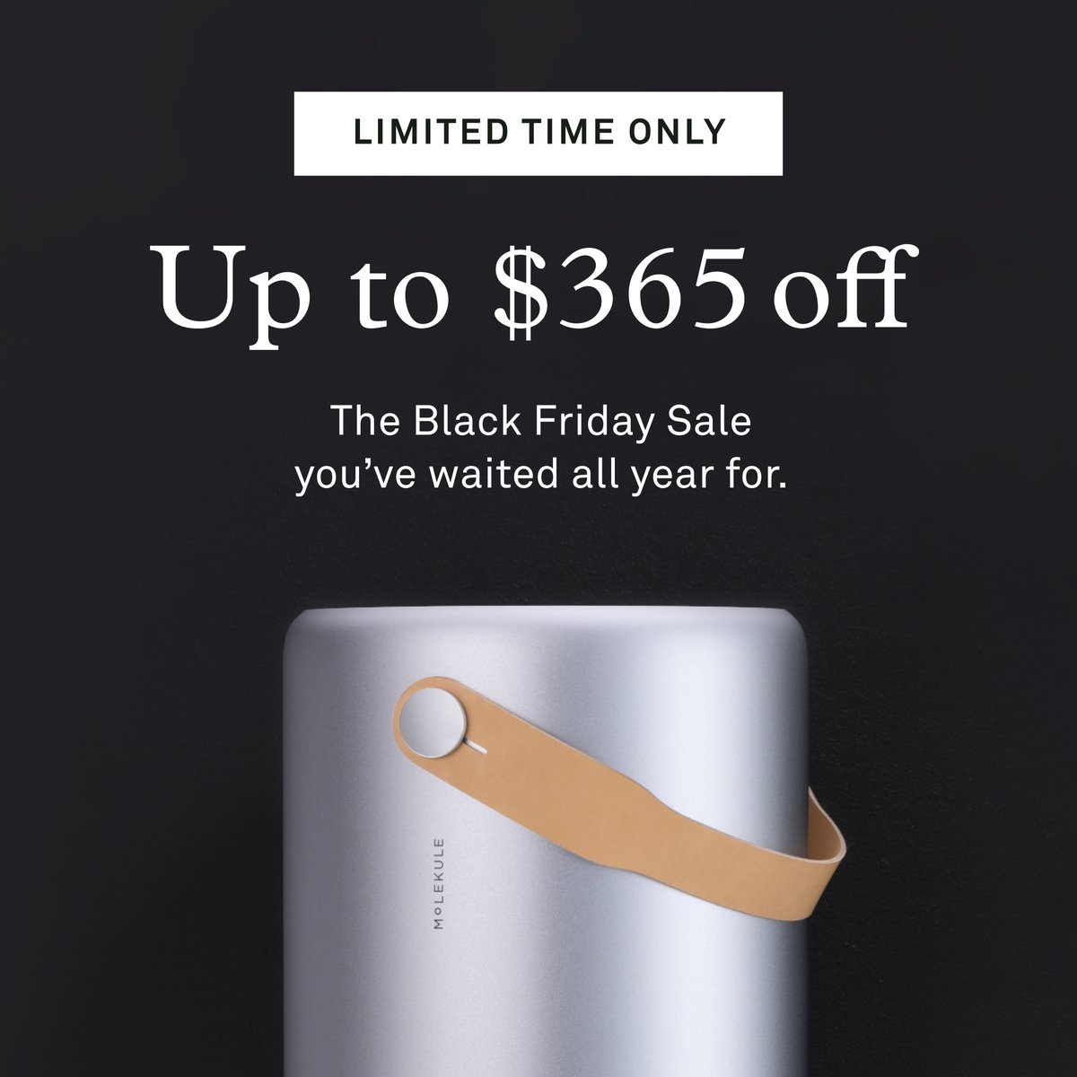 molekuleair's tweet photo. Shop the Black Friday Sale and take $365 off Air Pro &amp; $110 off Air Mini+. Start breathing cleaner air with one of the best deals all year. Plus, take an extra 10% off when you buy 2 or more purifiers. https://t.co/6TVVZ9Rj0r