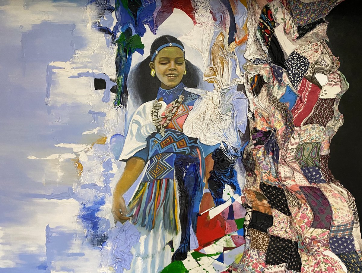 hawelti's tweet photo. Profile Q &amp; A: Stroking Brushes over Lotus Leave Canvases  

The amazing works of a talented #Eritrean artist (painter &amp; sculptress) - Marta Woldu - in China

https://t.co/iwWMZ1H0bH https://t.co/PMqUjBEbrU
