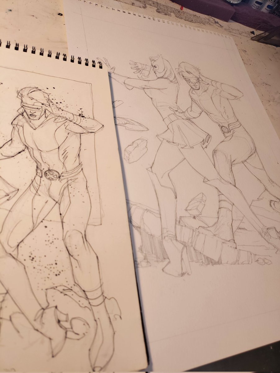 UkoSmith's tweet photo. Getting back to my list 😃😃 #artiste #artist #art #commissions #xmen #astonishingxmen #marvelgirl #marvelgirlcosplay #cyclops #cyclopscosplay #pencils #comics #marvelcomics #mutants https://t.co/gZ2f5DQAWS