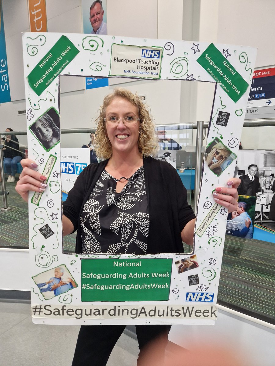 safeguardingpa1's tweet photo. #SafeguardingAdultsWeek we pledge to keep people safe! @AnnCraftTrust @HazelHazelgreg @maximiss123 @BlackpoolHosp https://t.co/SmKG7naZ9t