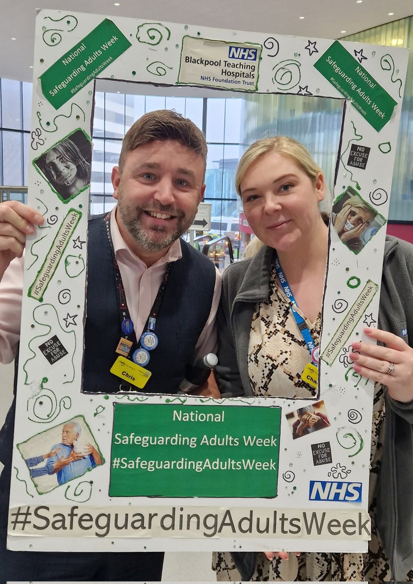 safeguardingpa1's tweet photo. @BlackpoolHosp commitment to safeguarding adults! We all have a role to play! @HazelHazelgreg @maximiss123 @AnnCraftTrust https://t.co/wGsGPQ1g0Z
