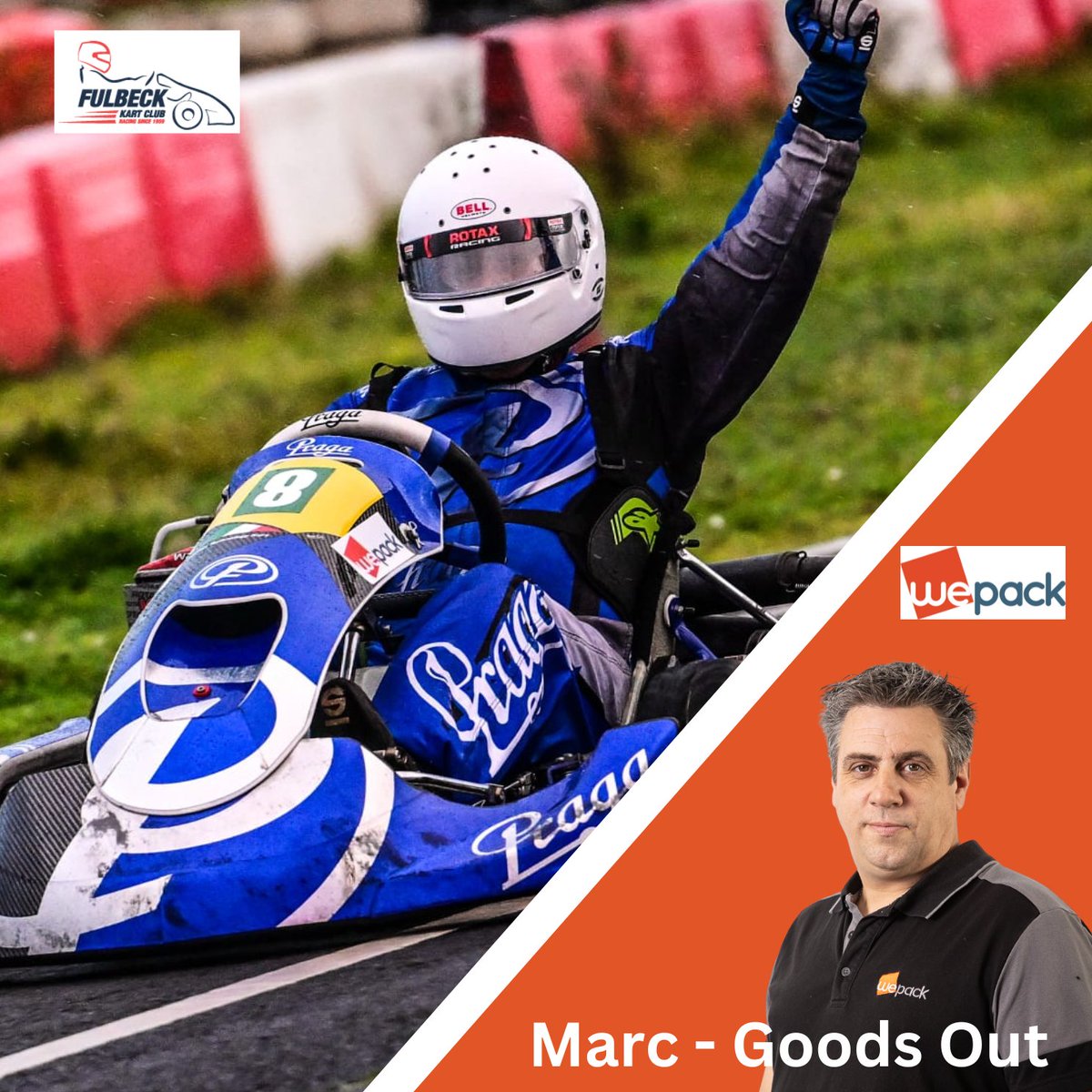 A huge congratulations to Marc Cushley, who is not only dedicated to ensuring smooth logistics arrangements at Wepack but is also a passionate kart racing enthusiast. On November 19th, Marc won the Fulbeck Kart Club Championship Round 10. Well done, Marc! 
#kart #doyourbest