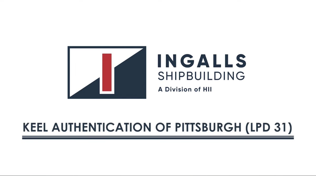 WarshipCam's tweet photo. Future USS Pittsburgh (LPD 31) San Antonio-class Flight II amphibious transport dock with keel authentication at Huntington Ingalls - posted November 21, 2023 #usspittsburgh #lpd31
SRC: YT- HIIYouTube https://t.co/56jgYpYy3Q