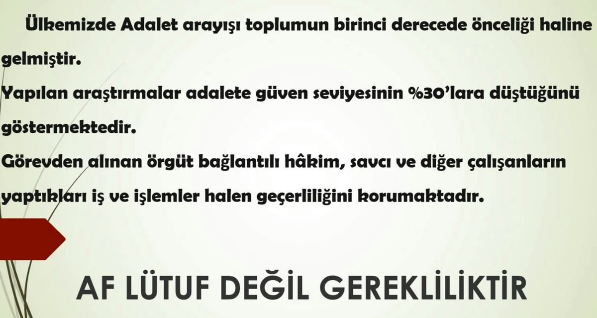 🙏🏼🌼🙏🏼🌼🙏🏼🌼🙏🏼🌼🙏🏼🌼🙏🏼🌼🙏🏼 

4/4 çift mükerre zulmü bitmeli artık!
      İnfaz düzenlemesi isitiyoruz! 

🙏🏼🌼🙏🏼🌼🙏🏼🌼🙏🏼🌼🙏🏼🌼🙏🏼🌼🙏🏼 

GeçOlmadan BirlikteAffedin 
Diyoruz 🕊️

<a href="/RTErdogan/">Recep Tayyip Erdoğan</a> <a href="/yilmaztunc/">Yılmaz TUNÇ</a> <a href="/ramazancan0071/">Ramazan CAN🇹🇷</a> <a href="/cuneytyuksel_/">Prof. Dr. Cüneyt Yüksel</a> <a href="/mhamarat52/">Av. Mustafa HAMARAT</a> <a href="/AYMBASKANLIGI/">Anayasa Mahkemesi</a> <a href="/aymconstcourt/">Constitutional Court of Türkiye</a>