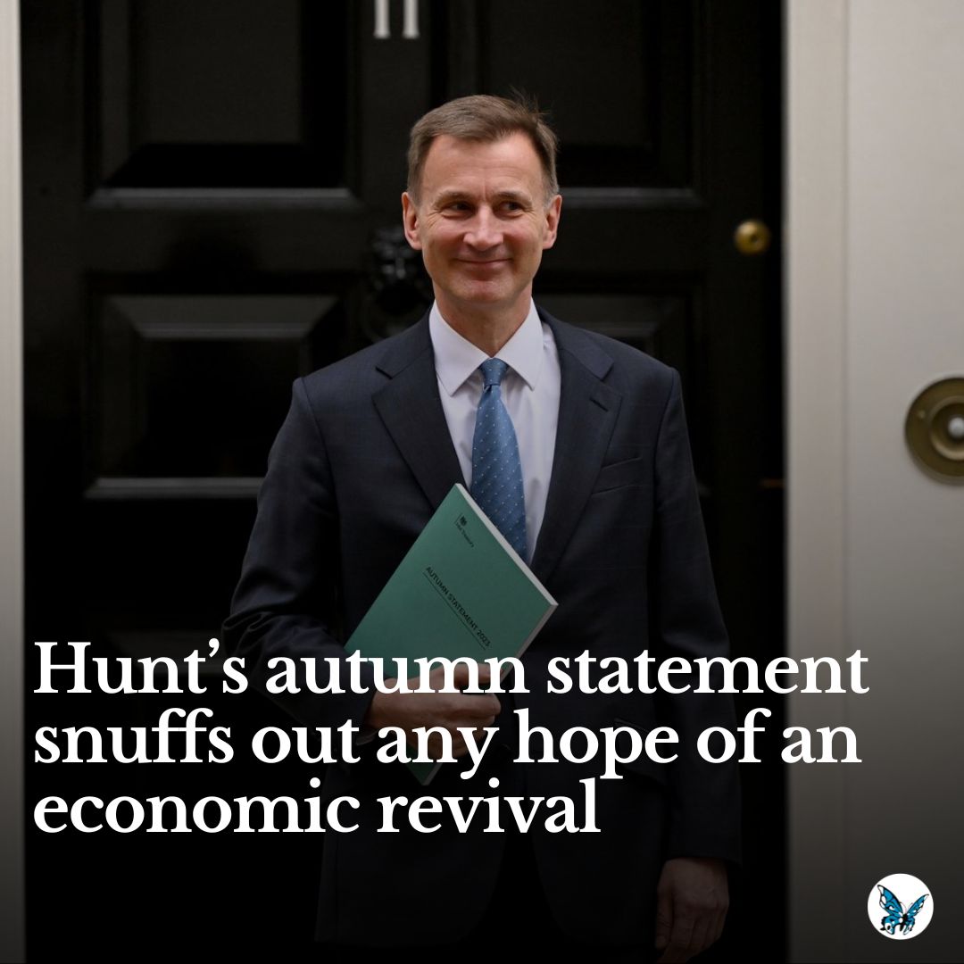 ANN PETTIFOR: Hunt’s autumn statement snuffs out any hope of an economic revival Read the full piece 👇 bit.ly/3sQbgX6 #AutumnStatement