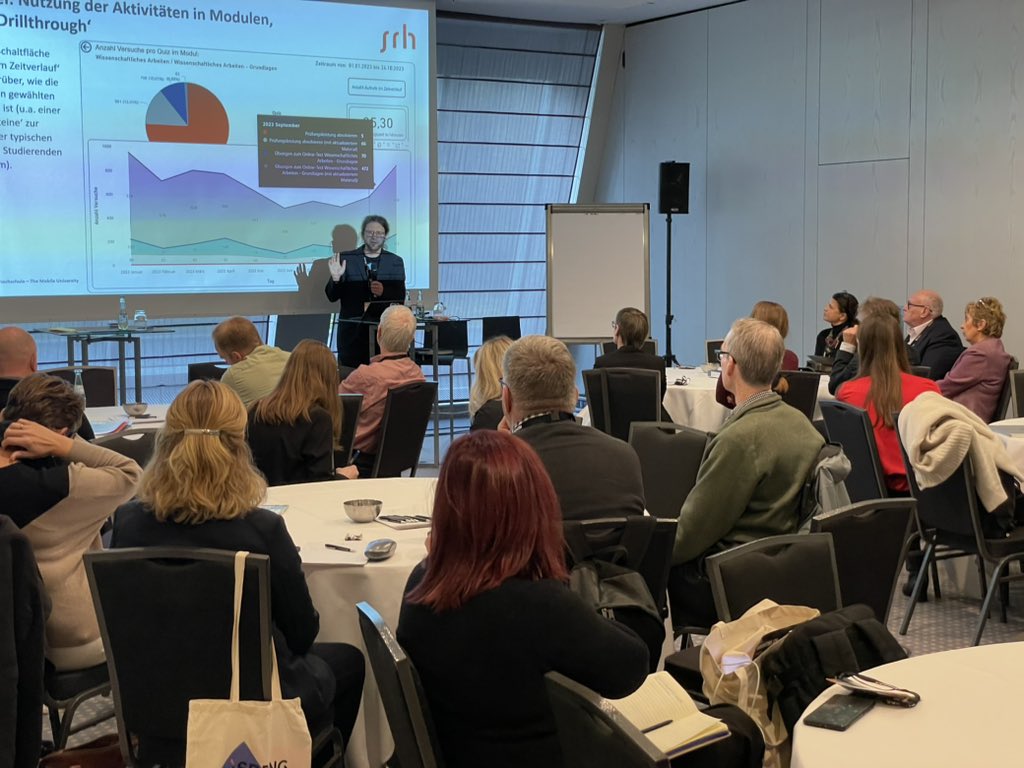 EADL (@myeadl) on Twitter photo The EADL <a href="/FernlernVerband/">Bundesverband der Fernstudienanbieter e.V.</a> and BIBB workshop at the <a href="/OEBconference/">OEB Conference</a> has begun.
We are currently hearing from Oliver Nahm about the role or learning analytics in distance learning.
#oeb23 #oeb The EADL <a href="/FernlernVerband/">Bundesverband der Fernstudienanbieter e.V.</a> and BIBB workshop at the <a href="/OEBconference/">OEB Conference</a> has begun.
We are currently hearing from Oliver Nahm about the role or learning analytics in distance learning.
#oeb23 #oeb