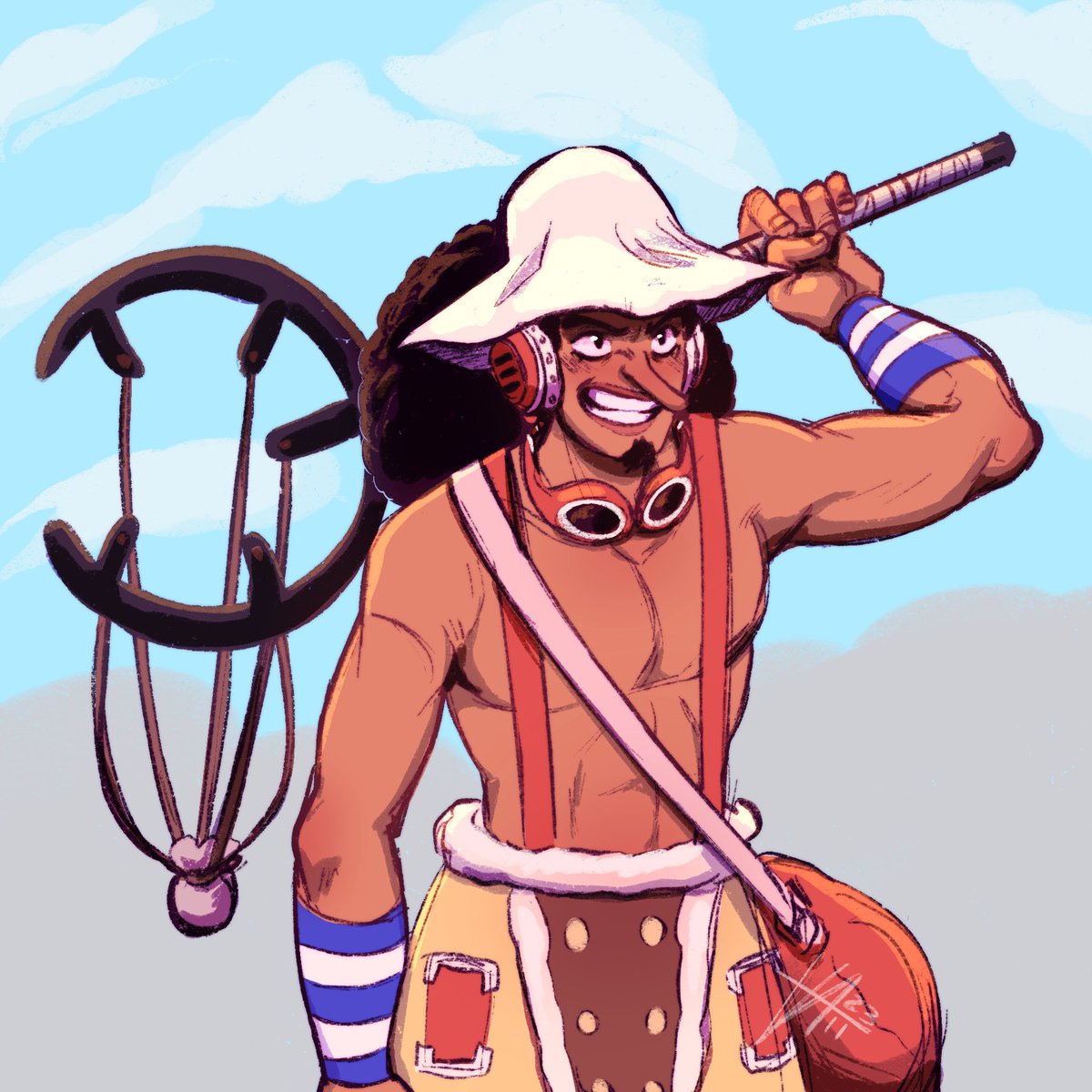 ArtB3rry's tweet photo. CAPTAIN USOPP!!! 
~
#usopp #captainusopp #sniperking #godusopp #onepeice #onepeicefanart https://t.co/0oj9h2Ho5z