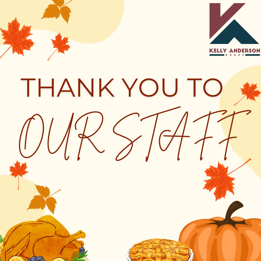 As we approach Thanksgiving, a heartfelt thank you goes out to our exceptional staff. KAG wouldn't be the same without your invaluable contributions. You truly are an essential part of our company.