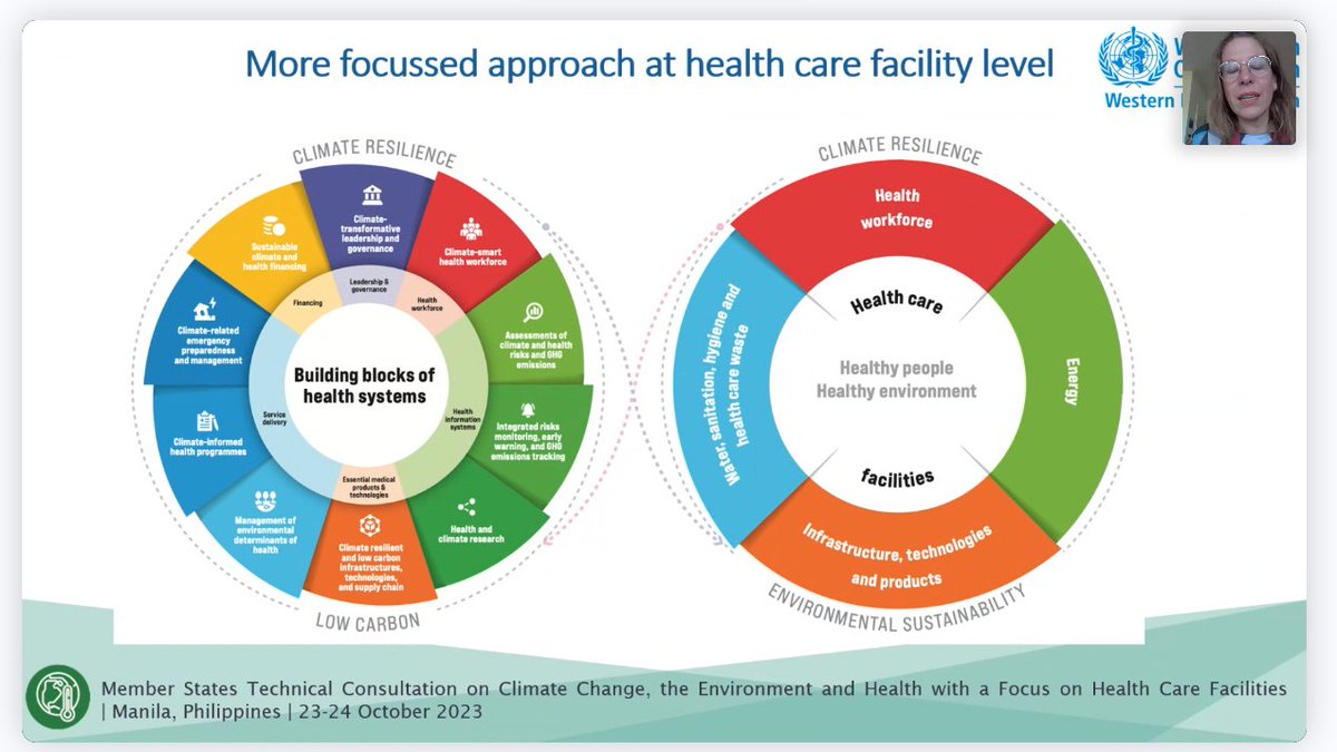 ISNTD_Press's tweet photo. Dr Elena Villalobos Prats, Technical Officer at @WHO's Climate Change and Health Department outlines at #ISNTDClimate the #climate impact of the #healthcare sector as well as the numerous opportunities for this sector to effect big changes in the climate-health nexus https://t.co/SOY6TKcrMR