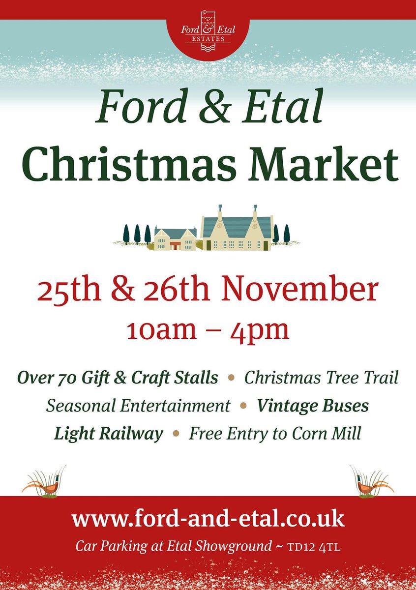 All fired up 🔥and ready for the best Christmas market of the season at @FordandEtal this weekend 25th & 26th Nov. Find us in the Lady Waterford Hall in Ford, double decker buses to venues in all the villages & a proper festive event! 🎁🎅🏼🎄