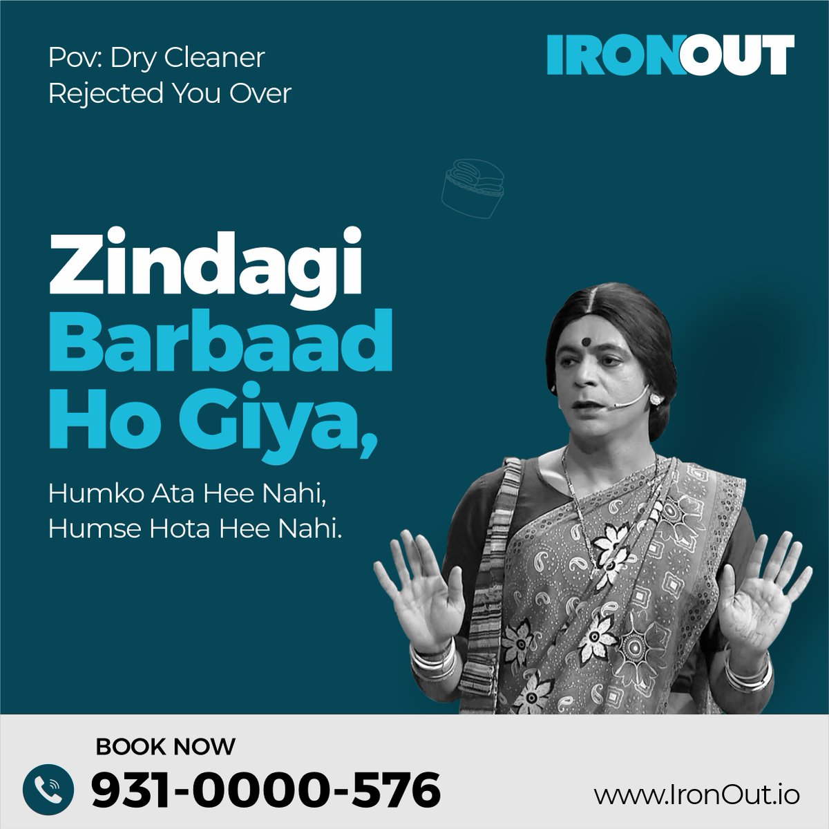 Jab koi daag padd jaye ya dry cleaner mana kar ajye, IronOut dega sath tumhara. 
Call Now: 9310000576
Click the link in the bio and download the  IronOut App!
.
.
#IronOut #IronOutofficial #Nomorestains #drycleaner #Laundry #drycleaner #professionaldrycleaning #premiumcleaning