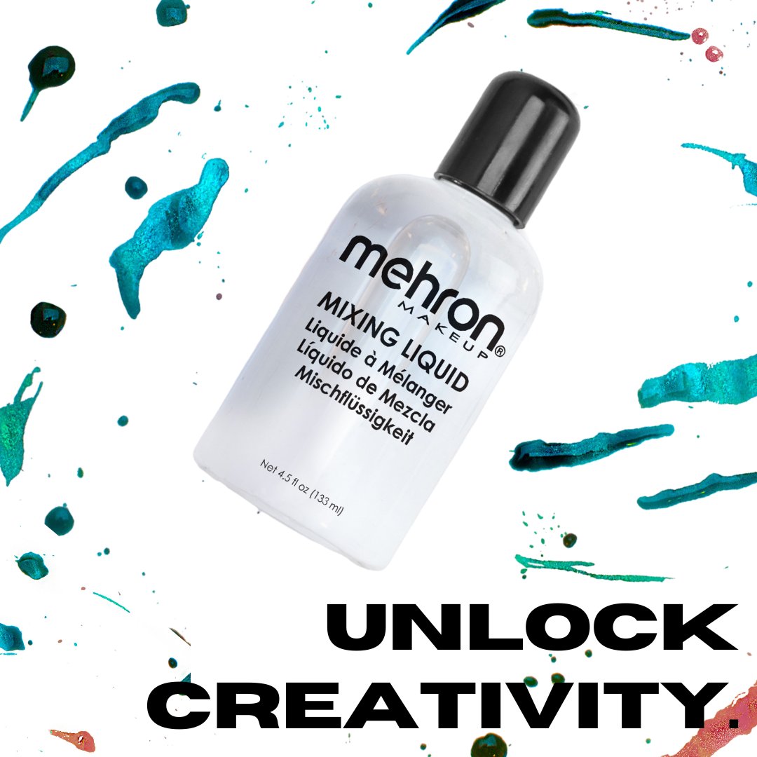 Mehron Makeup Liquid Face and Body Paint (4.5 oz) (Black) 4.5 Fl