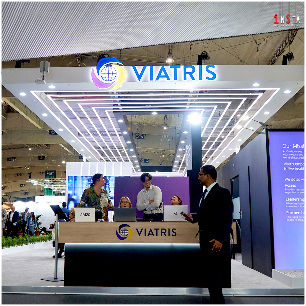 insta_worldwide's tweet image. At #CPHI2023 in #Barcelona, Spain, our 243 sq mtr custom stall for Viatris stood out as a masterpiece of design and craftsmanship. Meticulously crafted, it embodied the perfect blend of elegance &amp;amp; professional appeal, setting a new benchmark in exhibition excellence.
#instagroup