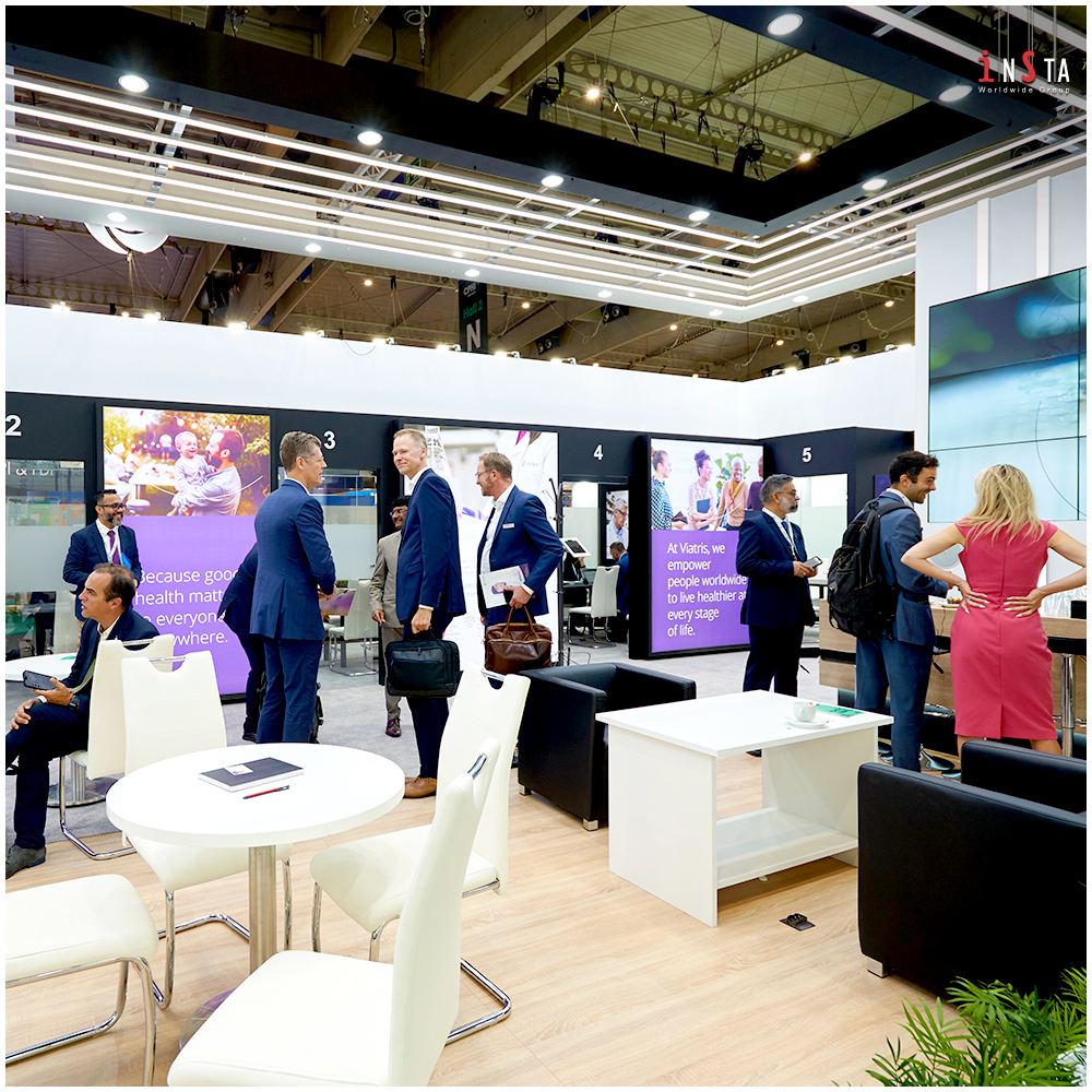 insta_worldwide's tweet image. At #CPHI2023 in #Barcelona, Spain, our 243 sq mtr custom stall for Viatris stood out as a masterpiece of design and craftsmanship. Meticulously crafted, it embodied the perfect blend of elegance &amp;amp; professional appeal, setting a new benchmark in exhibition excellence.
#instagroup