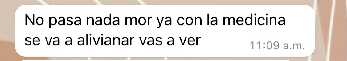 aquí otro ejemplo de un hombre que resuelve 😍🙏🏻❤️ le dije que nuestro hijo está enfermo y con este mensaje lo sanó! vivan los hombres 🙌🏼 gracias por ser increíbles⭐️1️⃣❤️