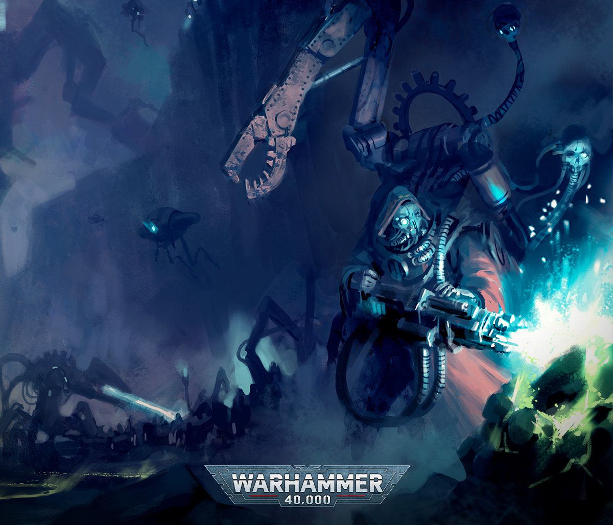 warhammer's tweet photo. Just why are the Adeptus Mechanicus so interested in the Pariah Nexus? 

Find out in this first look inside the new Warhammer 40,000 Crusade book. 

https://t.co/1mj3gkzi5J 

#WarhammerCommunity https://t.co/aKjb90XIYO